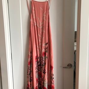 Free People Pink/Magenta Maxi Dress